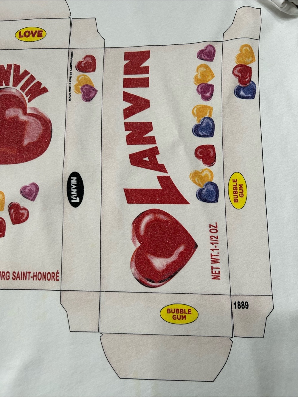 LANVIN EXCELLENT CONDITION ”(CANDY BOX) GRAPHIC PRINT 100% COTTON SIZE LARGE - Picture 3 of 12